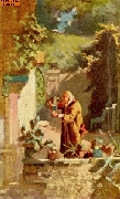 Der Herr Pfarrer als Kakteenliebhaber nach Spitzweg